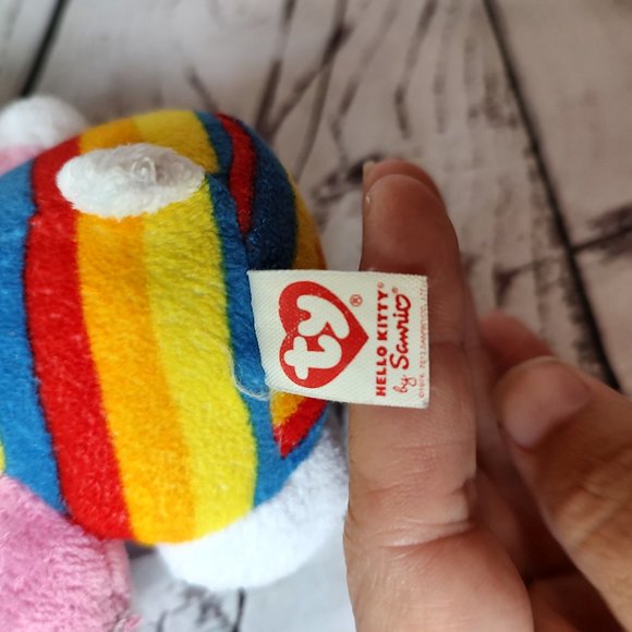 TY sanrio rainbow stripped Hello Kitty 5" - Picture 4 of 5
